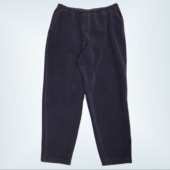 Lands End Purple Corduroy Pants Women's 14-16 - Picture 1 of 10
